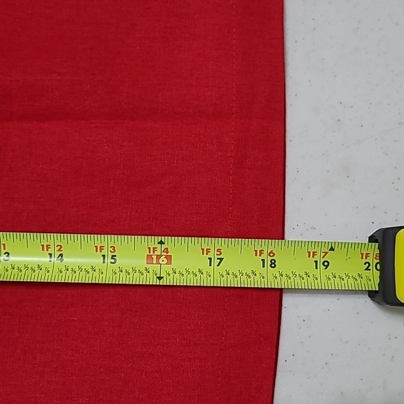 NWT Bagatelle Collection Red Linen Blend Faux Wrap Skirt With White Trim size XL - Picture 9 of 10